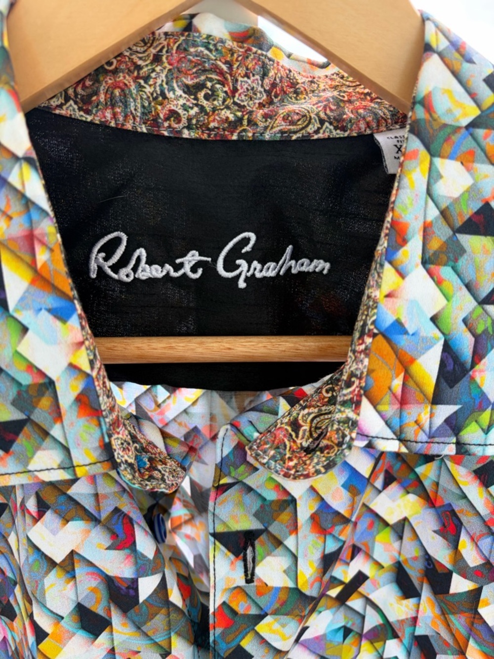 Robert Graham Multicolor Mosaic Print Button-Down Shirt